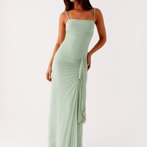 Elegant Mint Green Maxi Dress